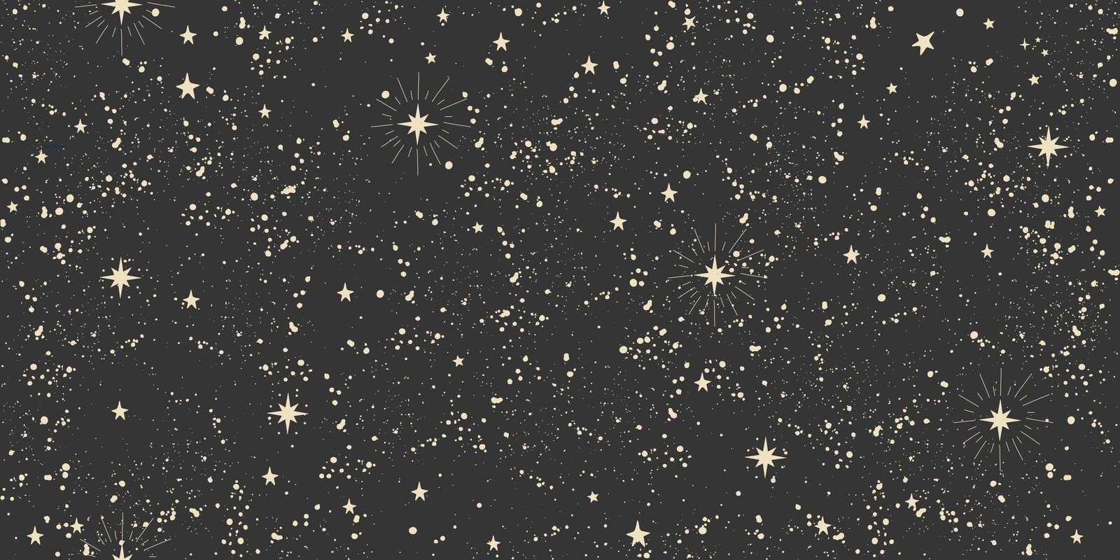 Estrellas doradas en la luz nocturna