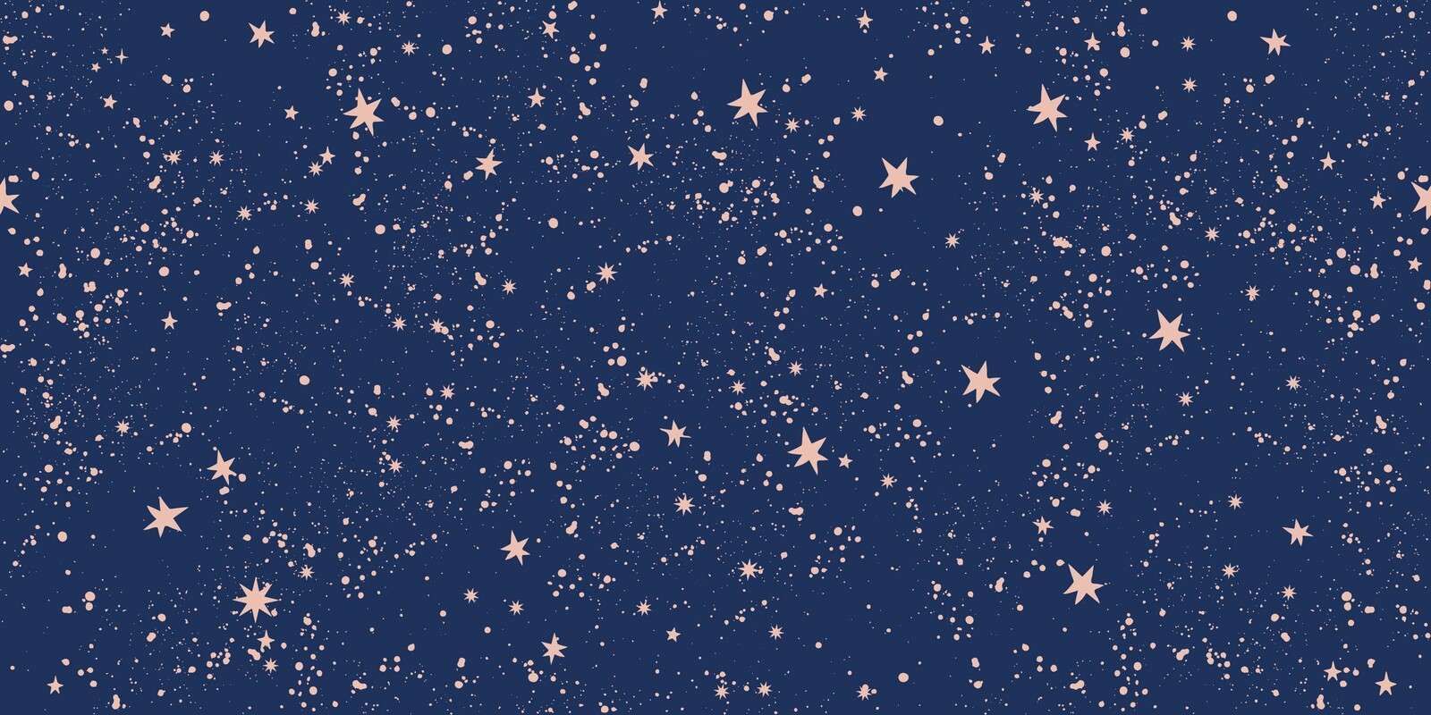 Lluvia de estrellas rosas en azul medianoche
