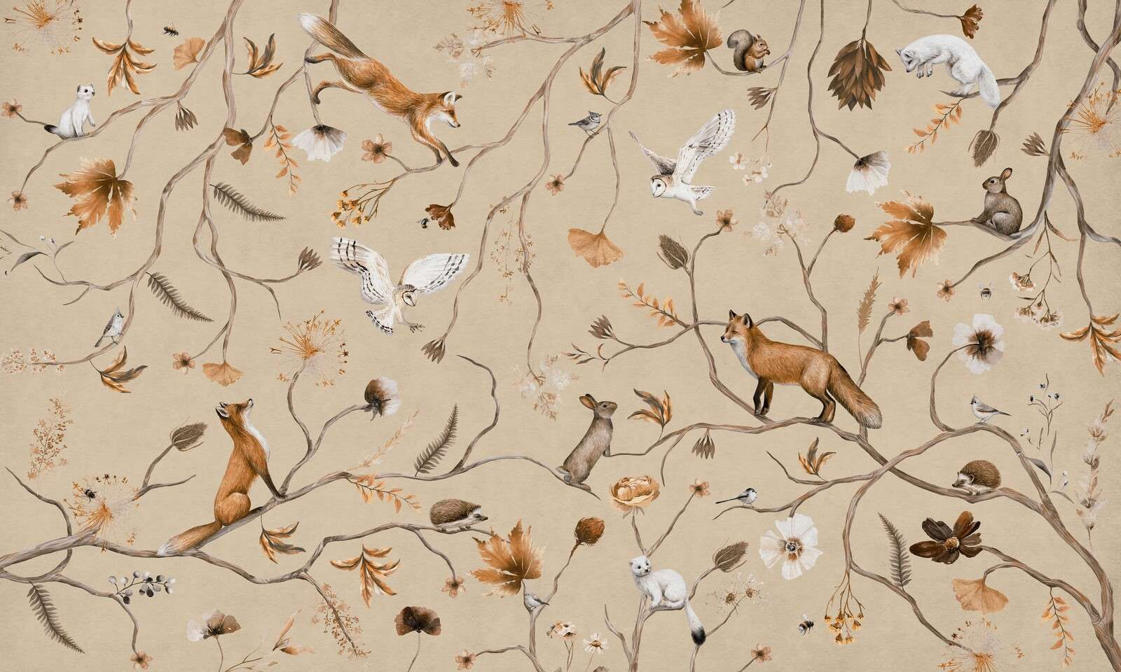 Playful Forest - Vintage - Beige