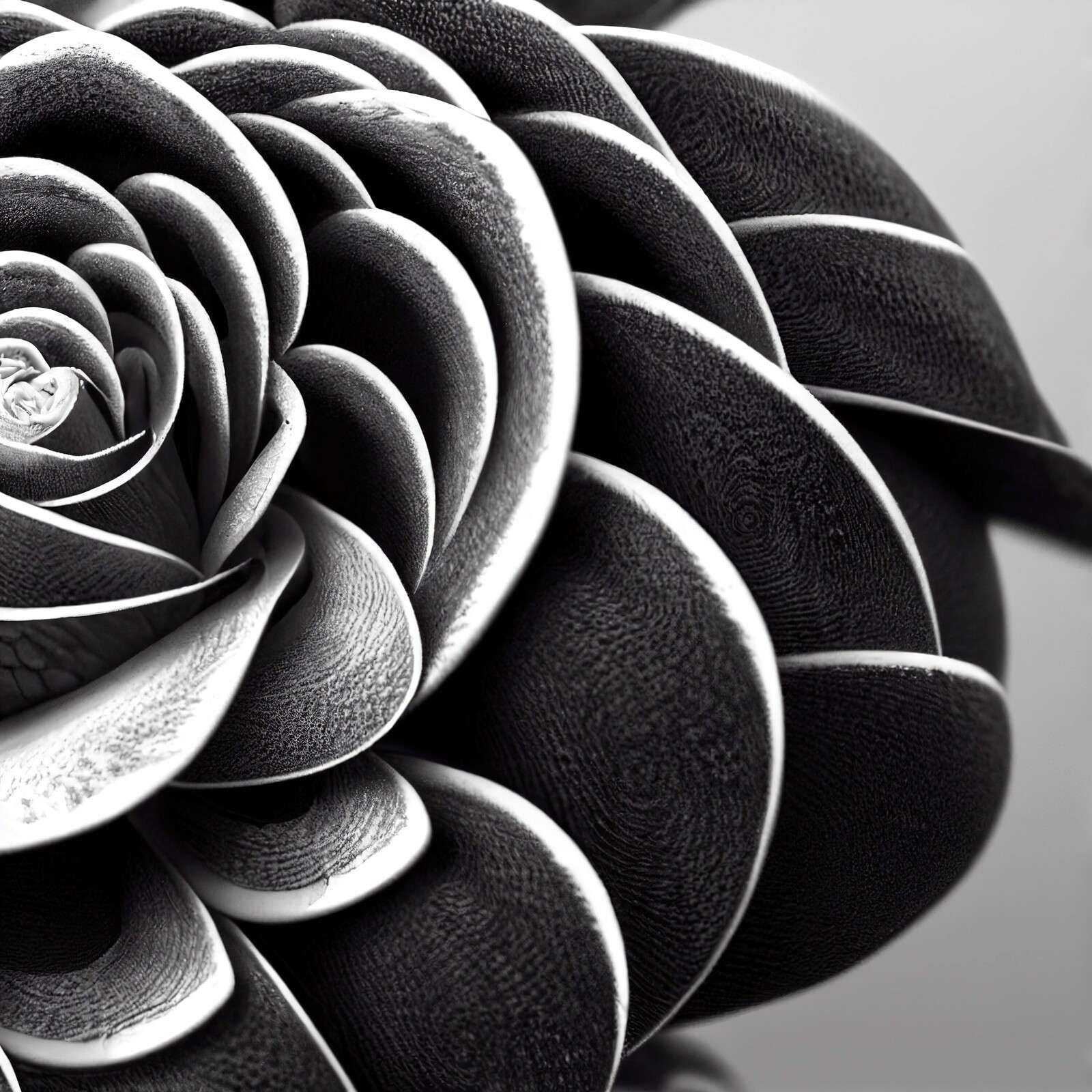 Flor de rosa negra Macro