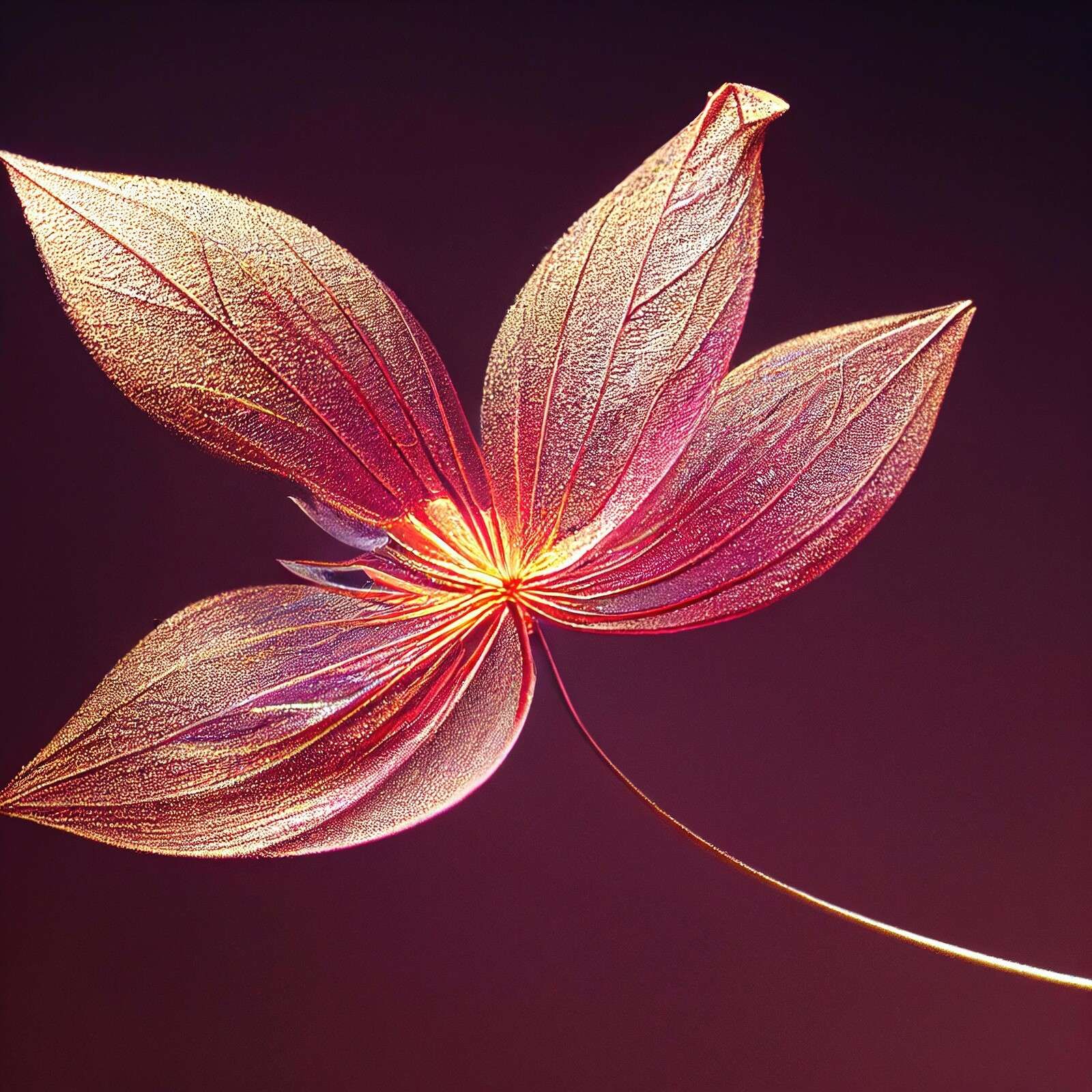 Flor de Macro Delonix regia