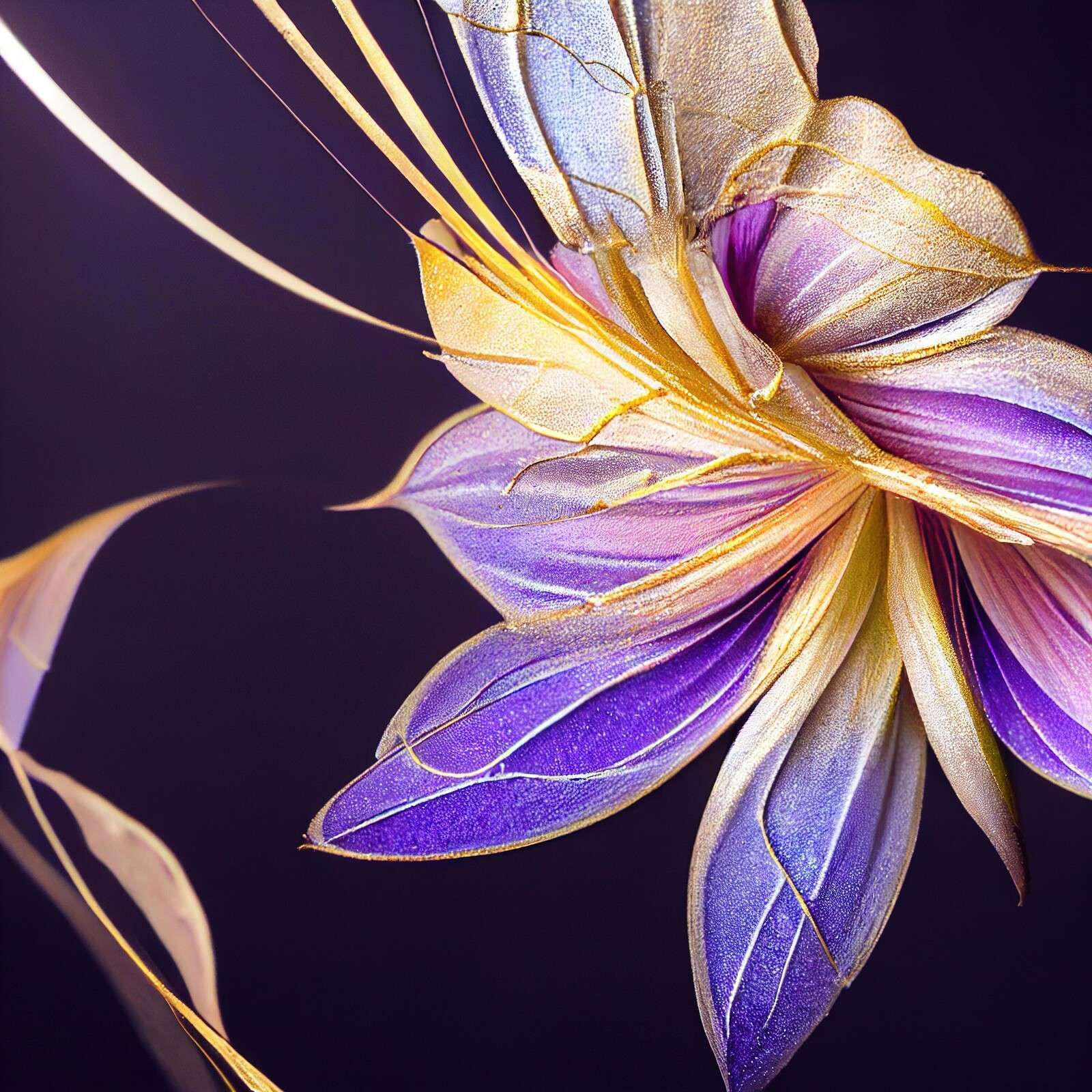 Flor Macro Índigo