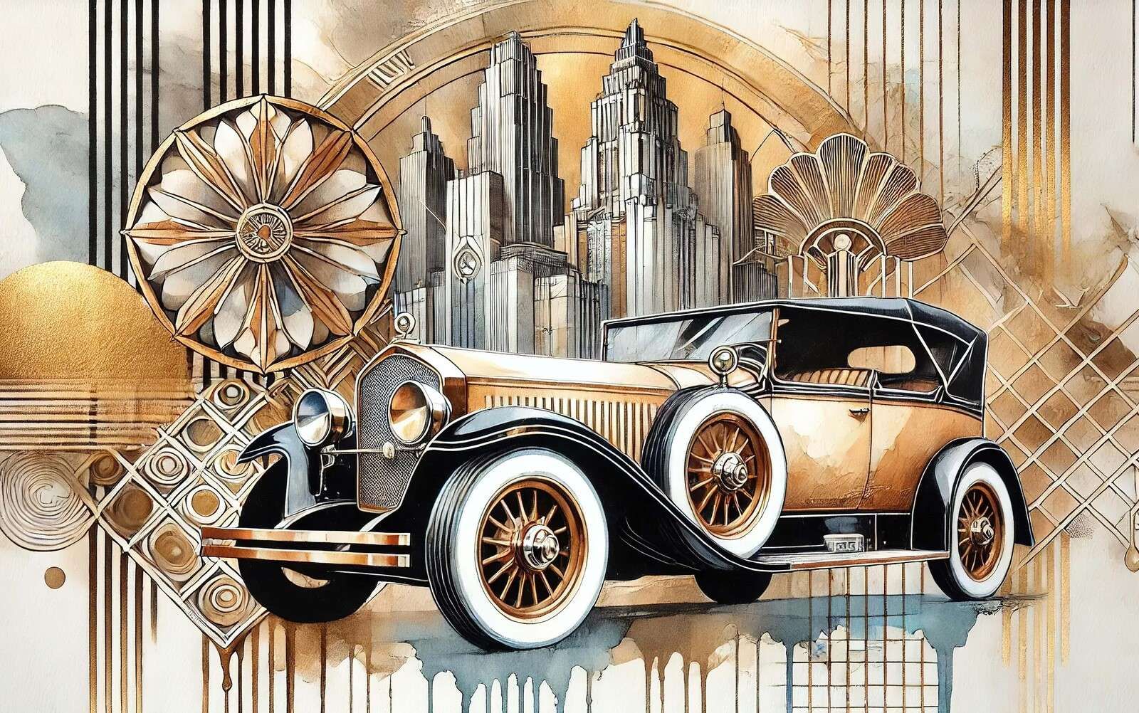 Clásico dorado en una ciudad de Art Déco.