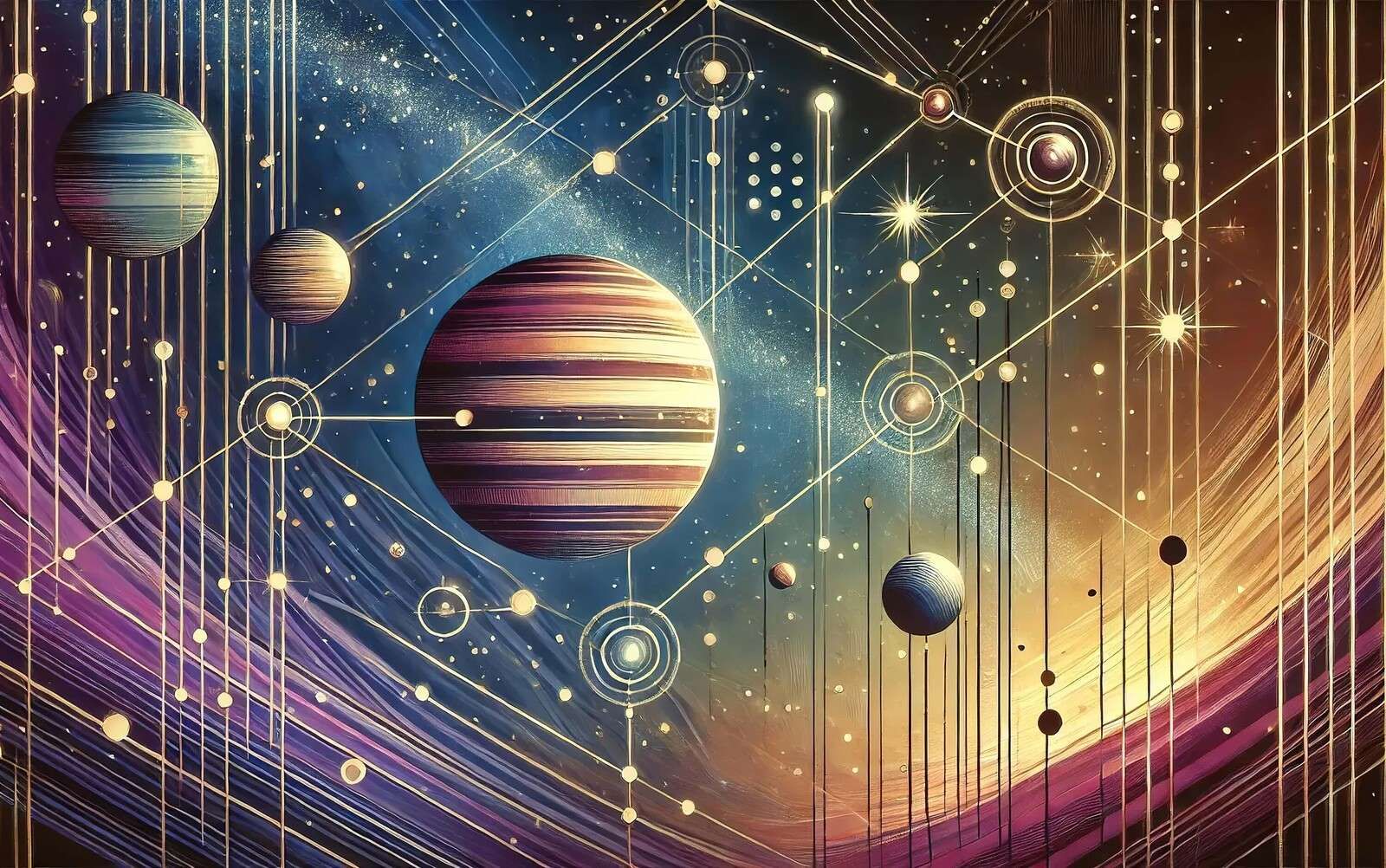 Galaxia geométrica en luz galáctica