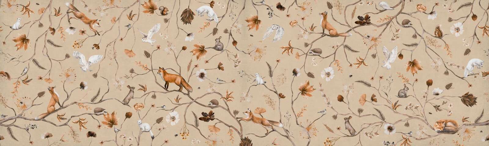Bosque juguetón - beige - Panorama