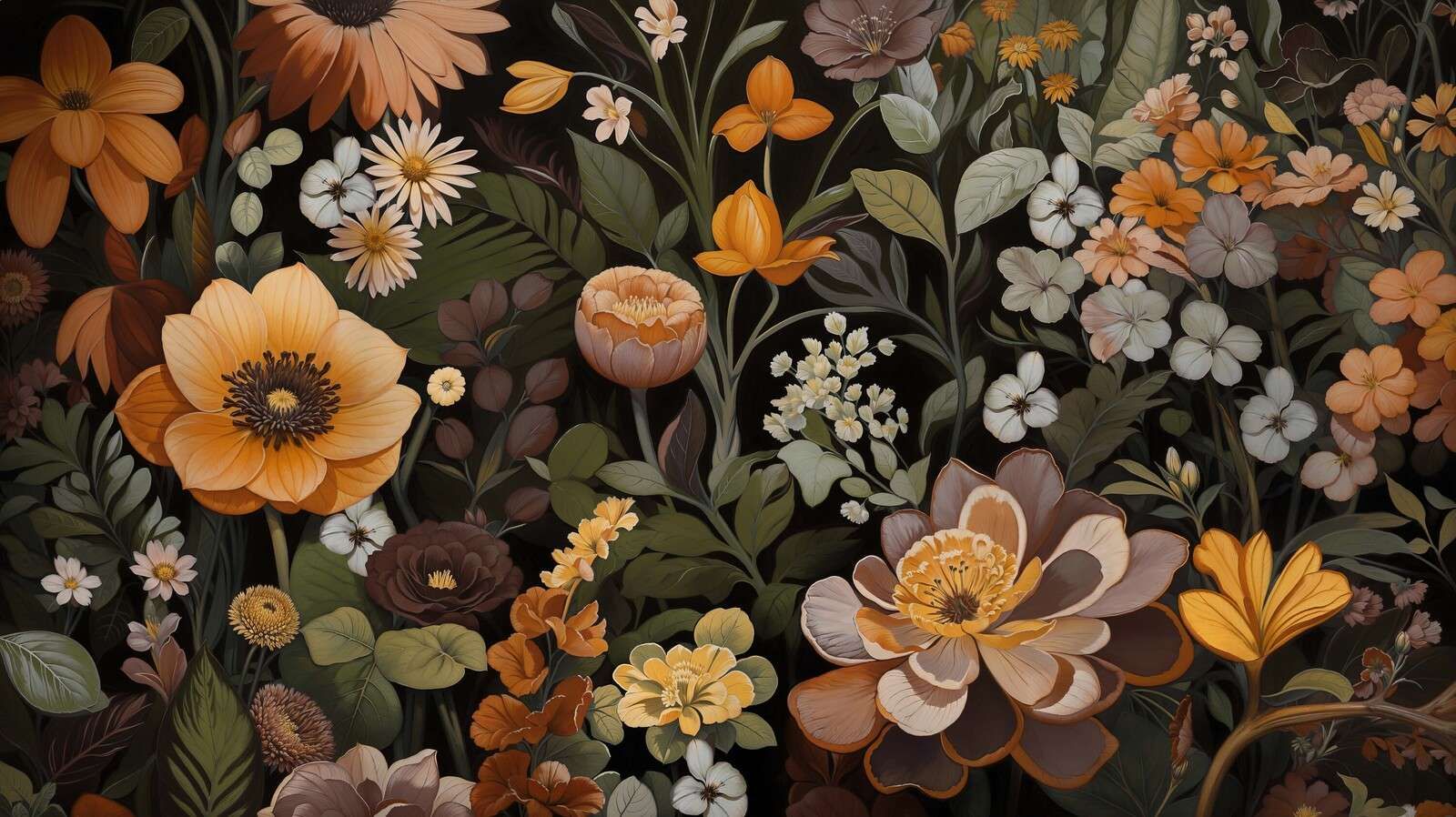 Calidez de una exuberante flora botánica