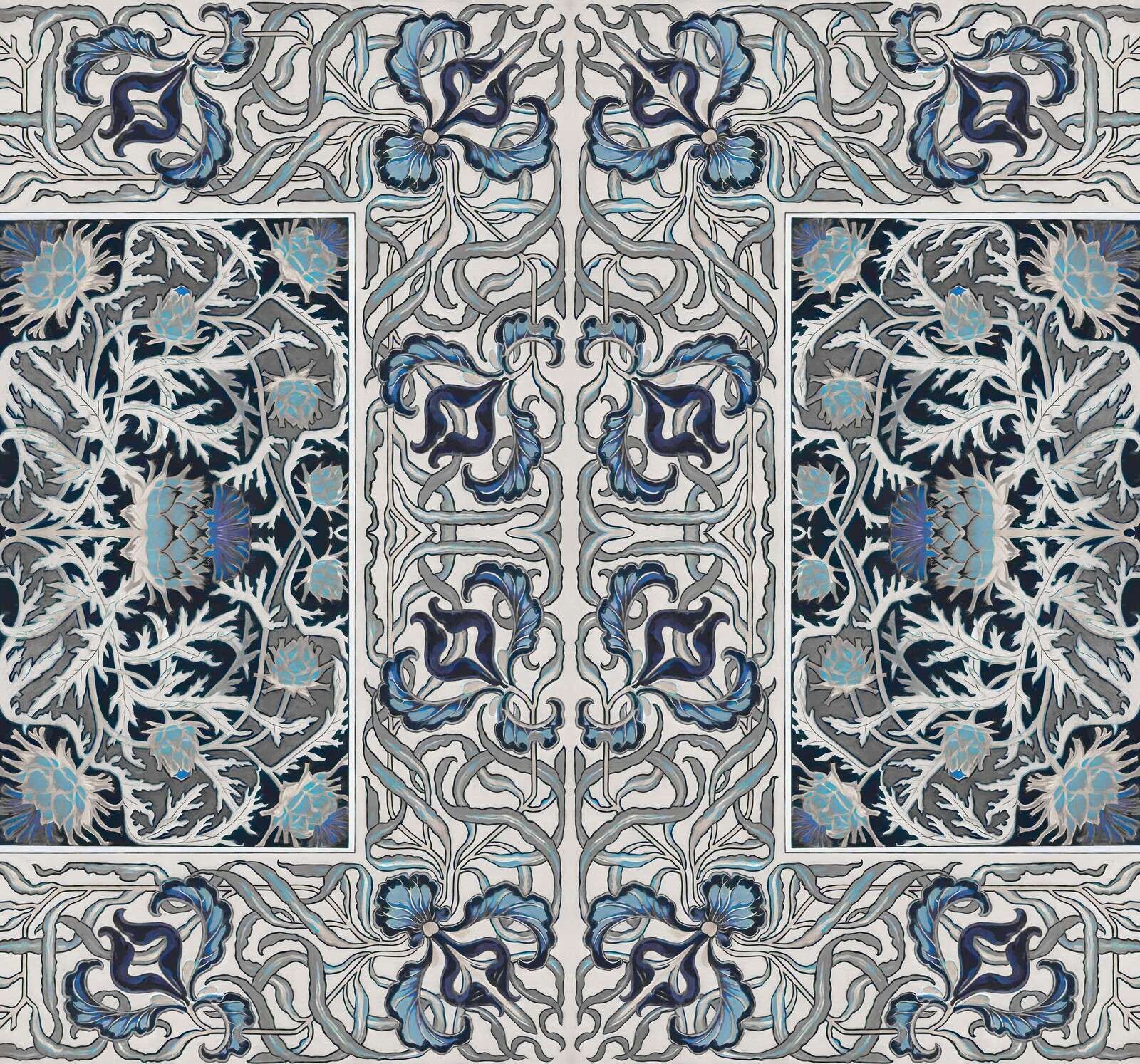 Flores ornamentales en art nouveau