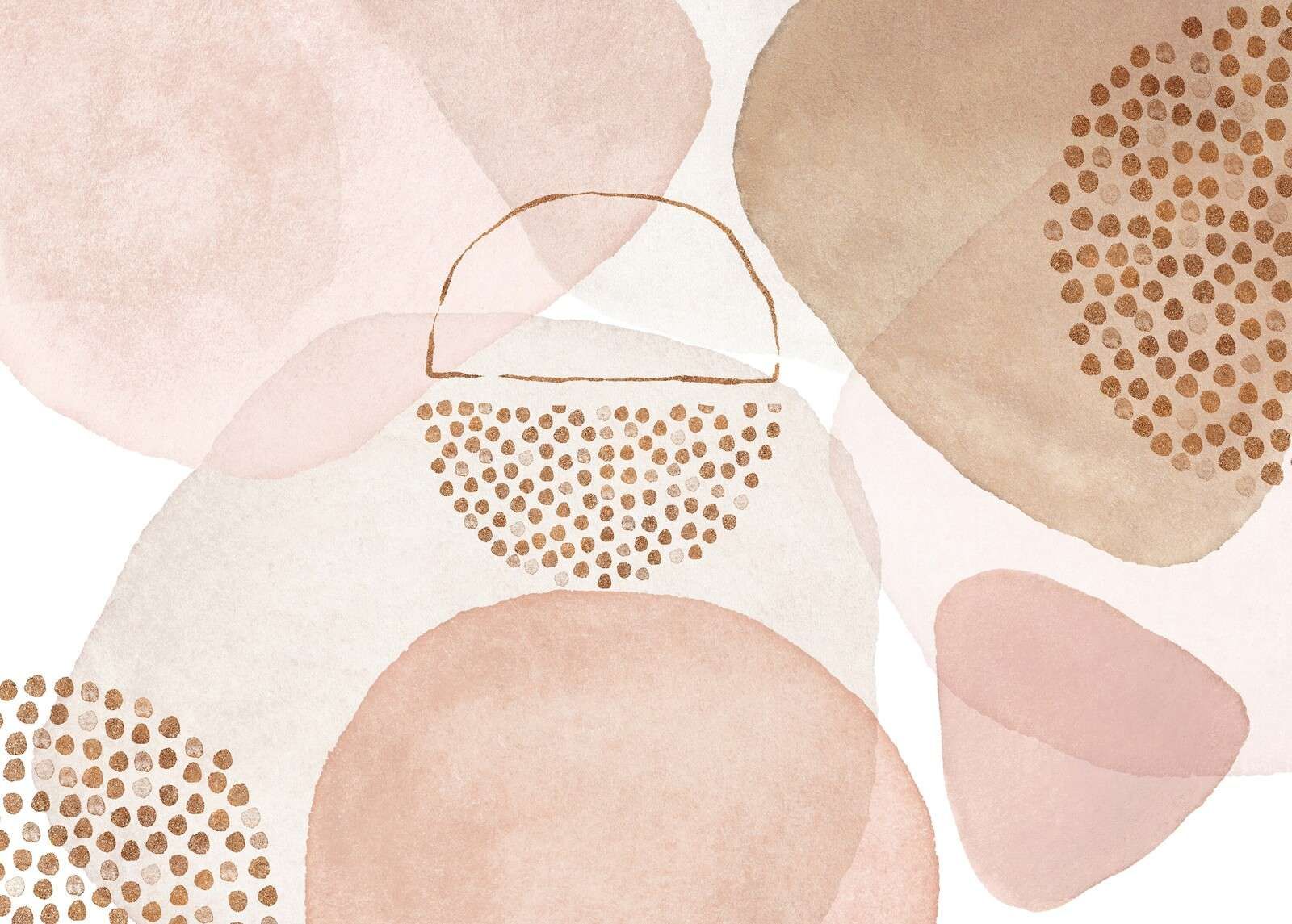 Boho estilo Mid Century melocotón rosa suave