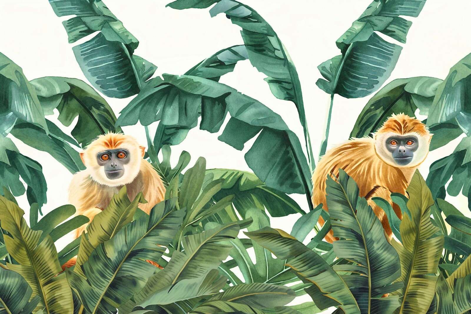 Aventuras de monos en la jungla tropical