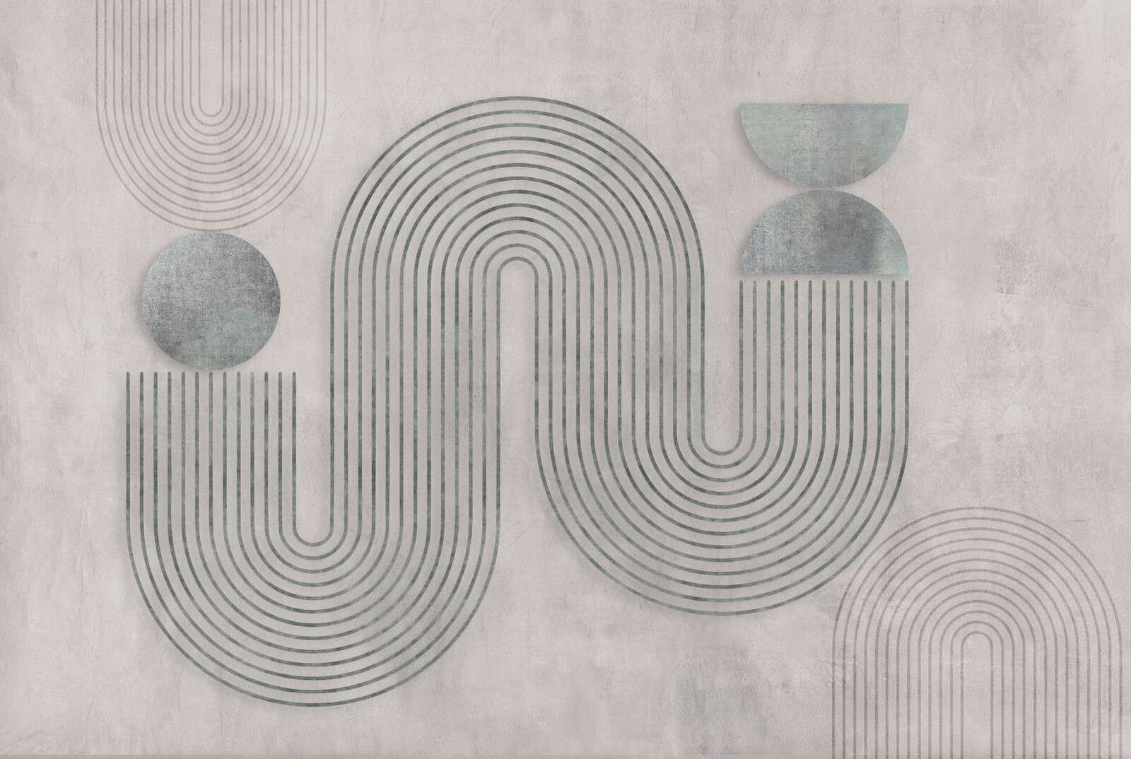 Equilibrio dinámico arte moderno gris
