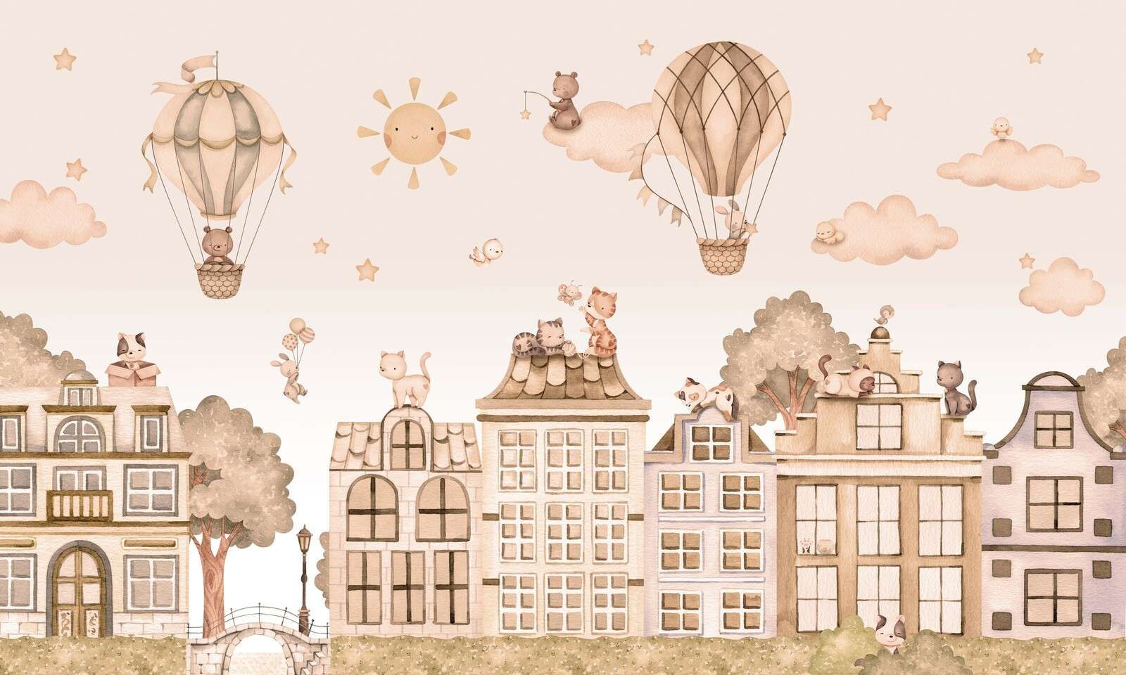 City Cats - mono