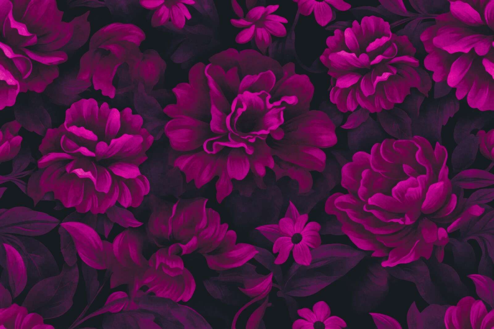 flores de terciopelo rosa floral lujo opulencia