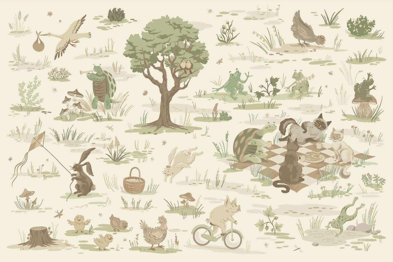 Animales del bosque naturales