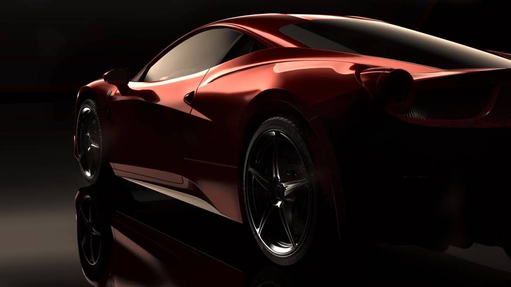 Coche deportivo rojo main product photo