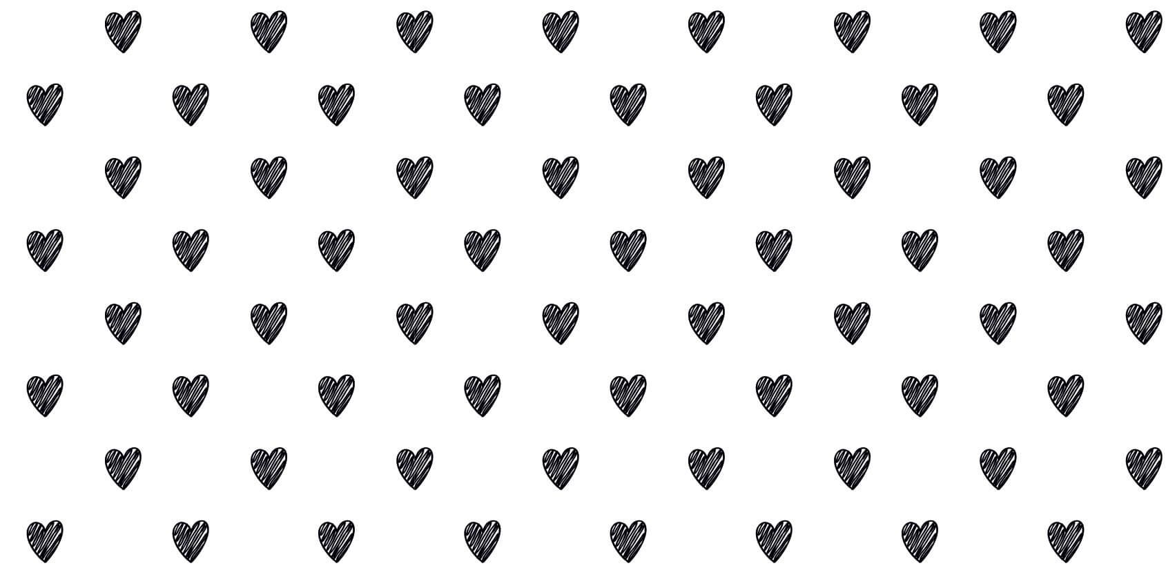 Corazones dibujados en negro main product photo