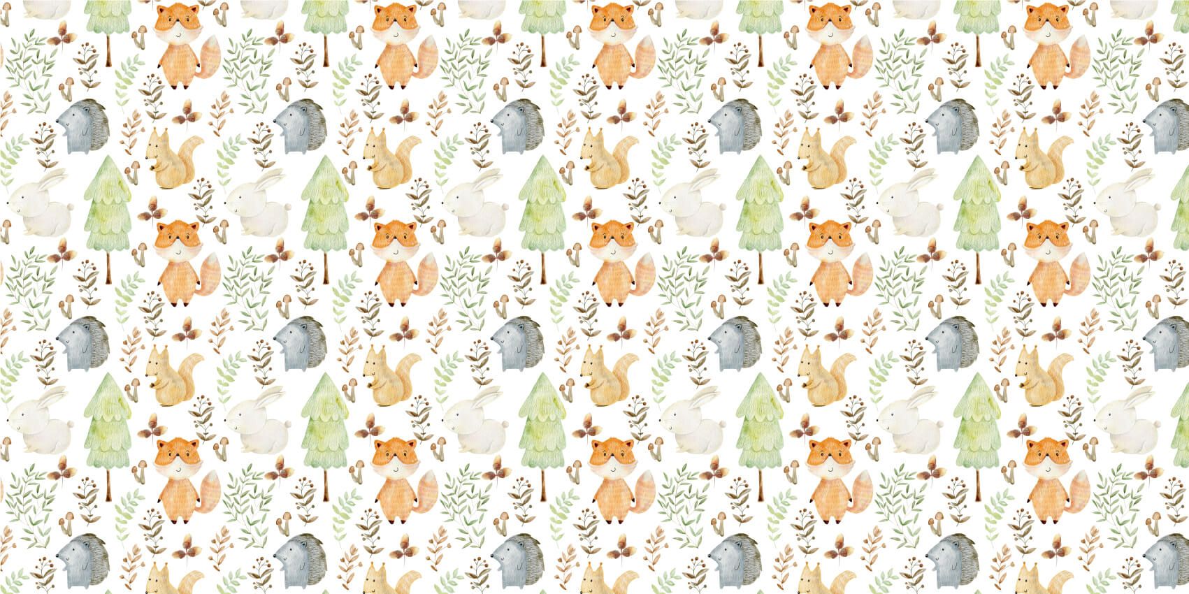 Acuarela de animales del bosque main product photo