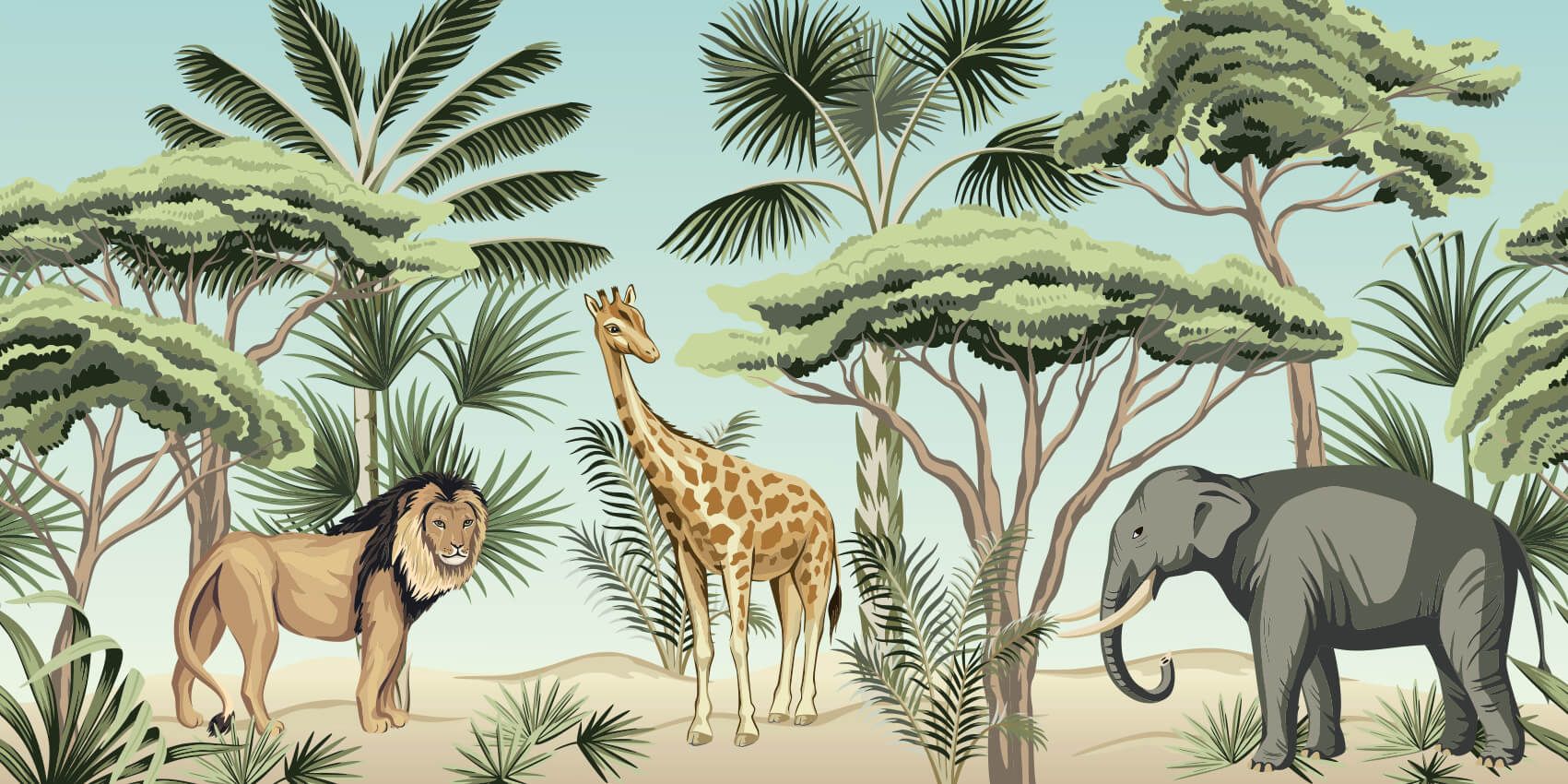 Animales de la selva tropical main product photo