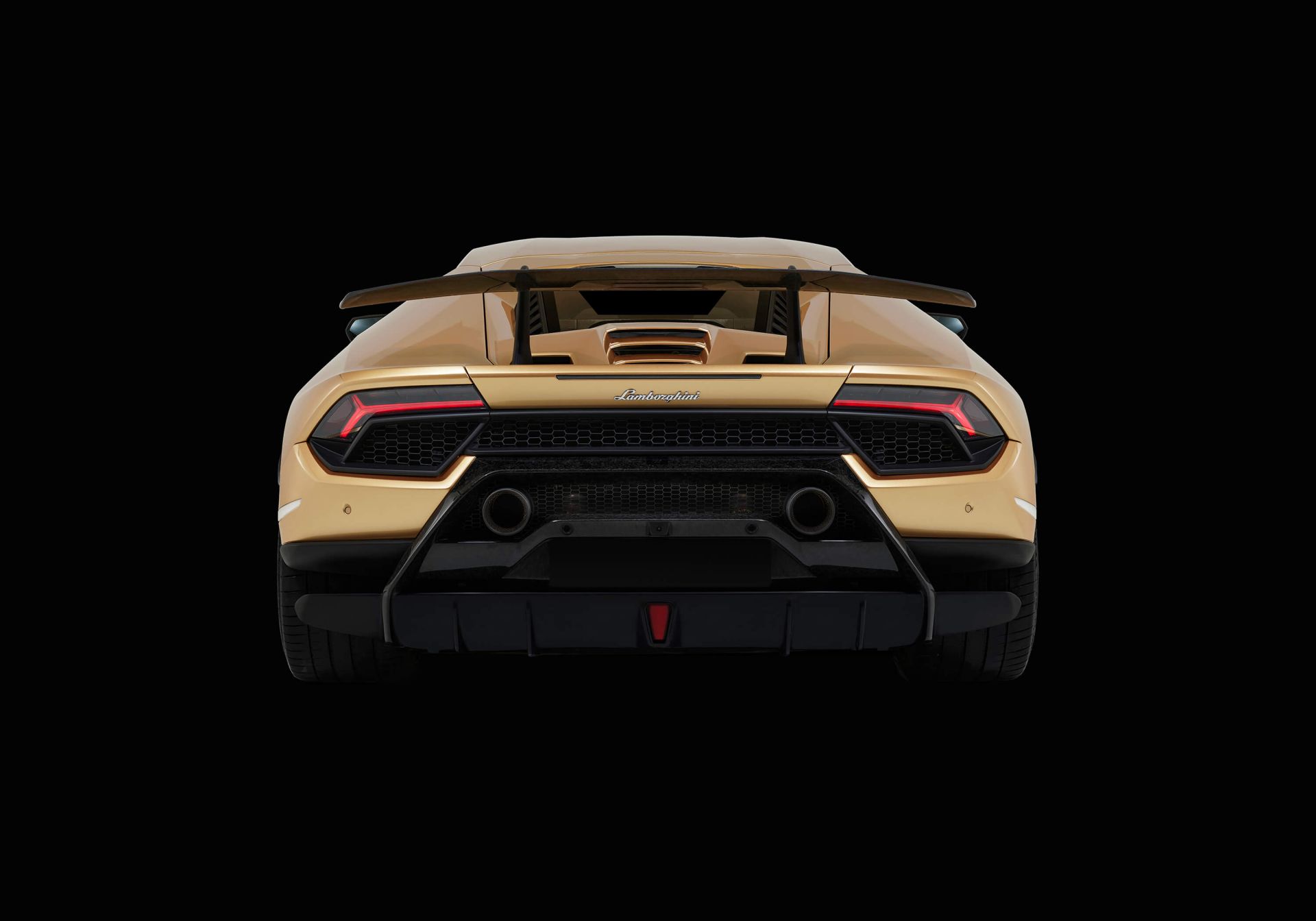 Lamborghini Huracán - vista trasera, negro main product photo
