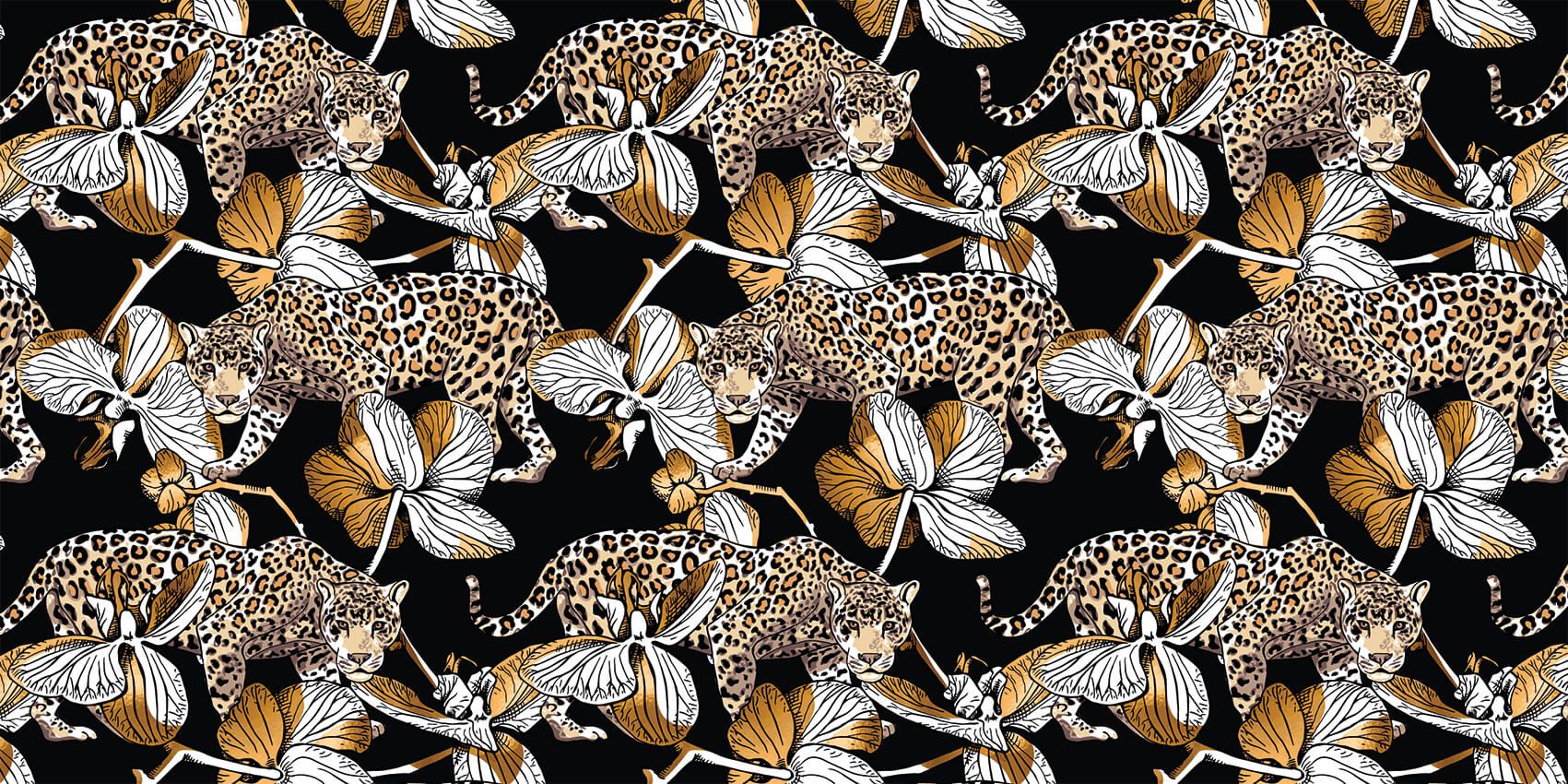 Jaguares entre las orquídeas main product photo