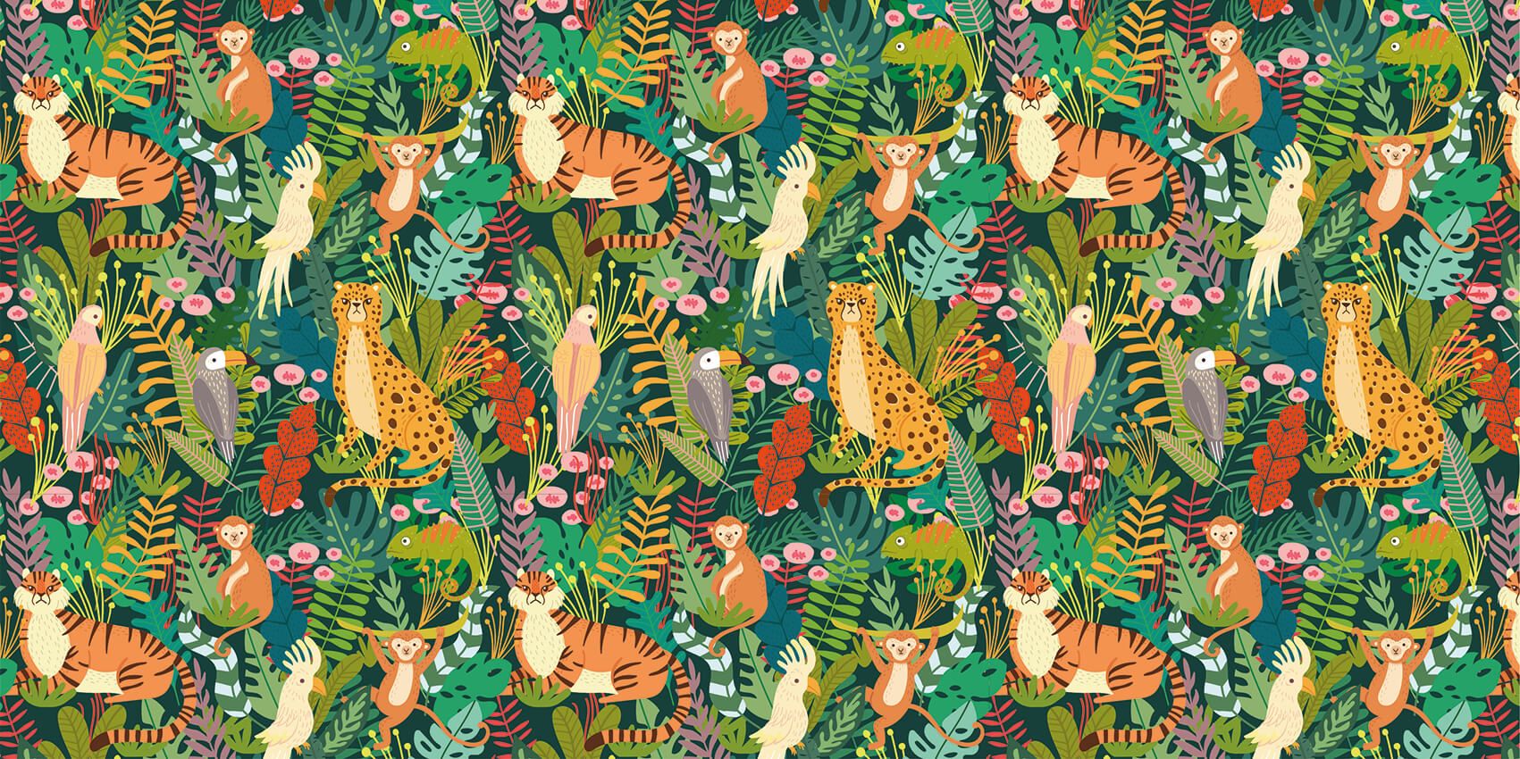 Patrón de animales de colores main product photo
