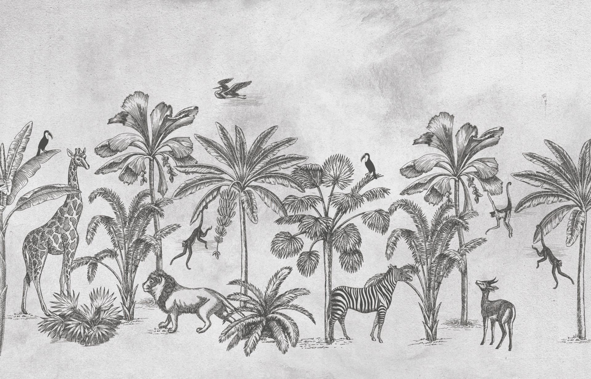 Animal tropical de la selva gris main product photo