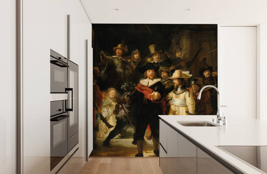 Rijksmuseum - Papel pintado con La guardia nocturna - Salón 2