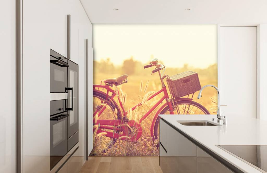 Paisaje - Papel pintado con Bicicleta de época - Habitación 3