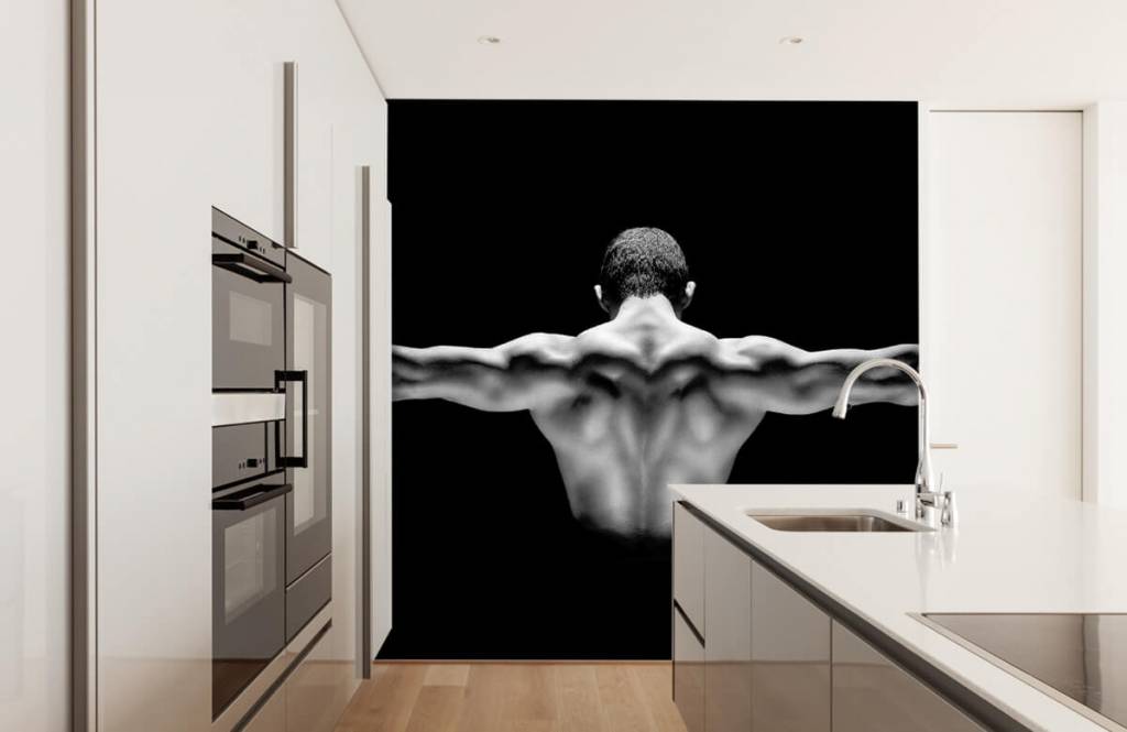 Fitness - Papel pintado con Hombre con los brazos extendidos - Garage 6