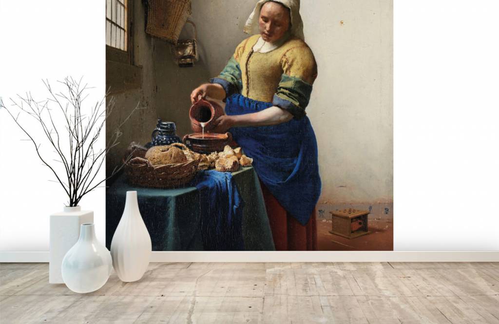 Rijksmuseum - Papel pintado con La lechera - Habitación 6