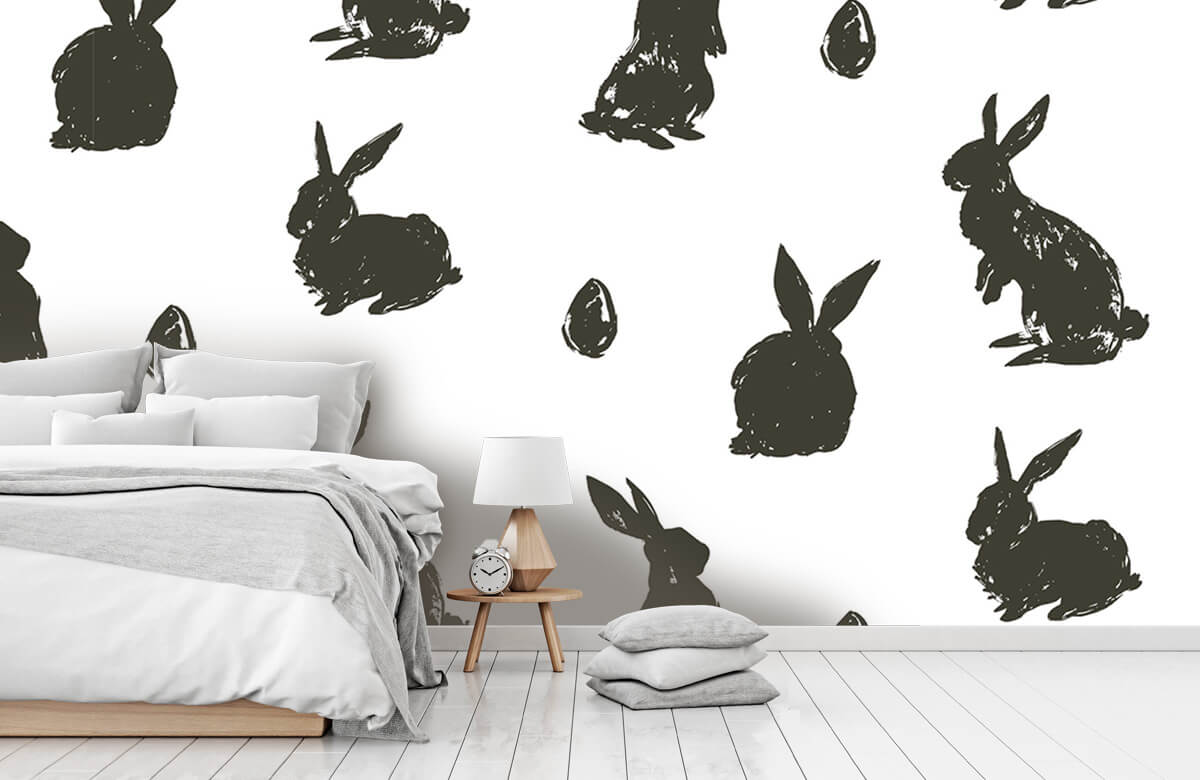 Animales Papel pintado con Conejo de Pascua - Habitación de los niños 9