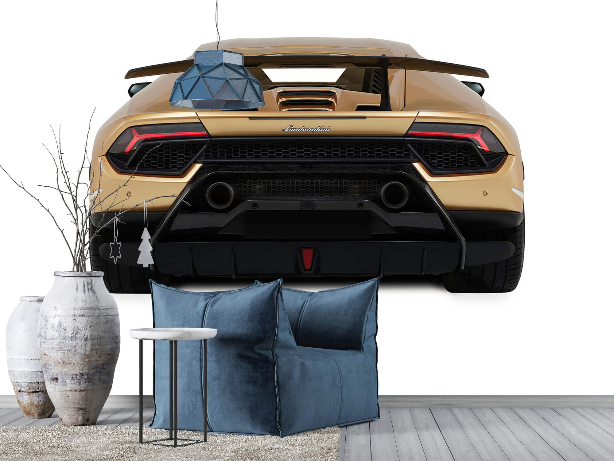 Empapelado Papel pintado con Lamborghini Huracán - vista trasera, blanco - Habitación de adolescentes 9