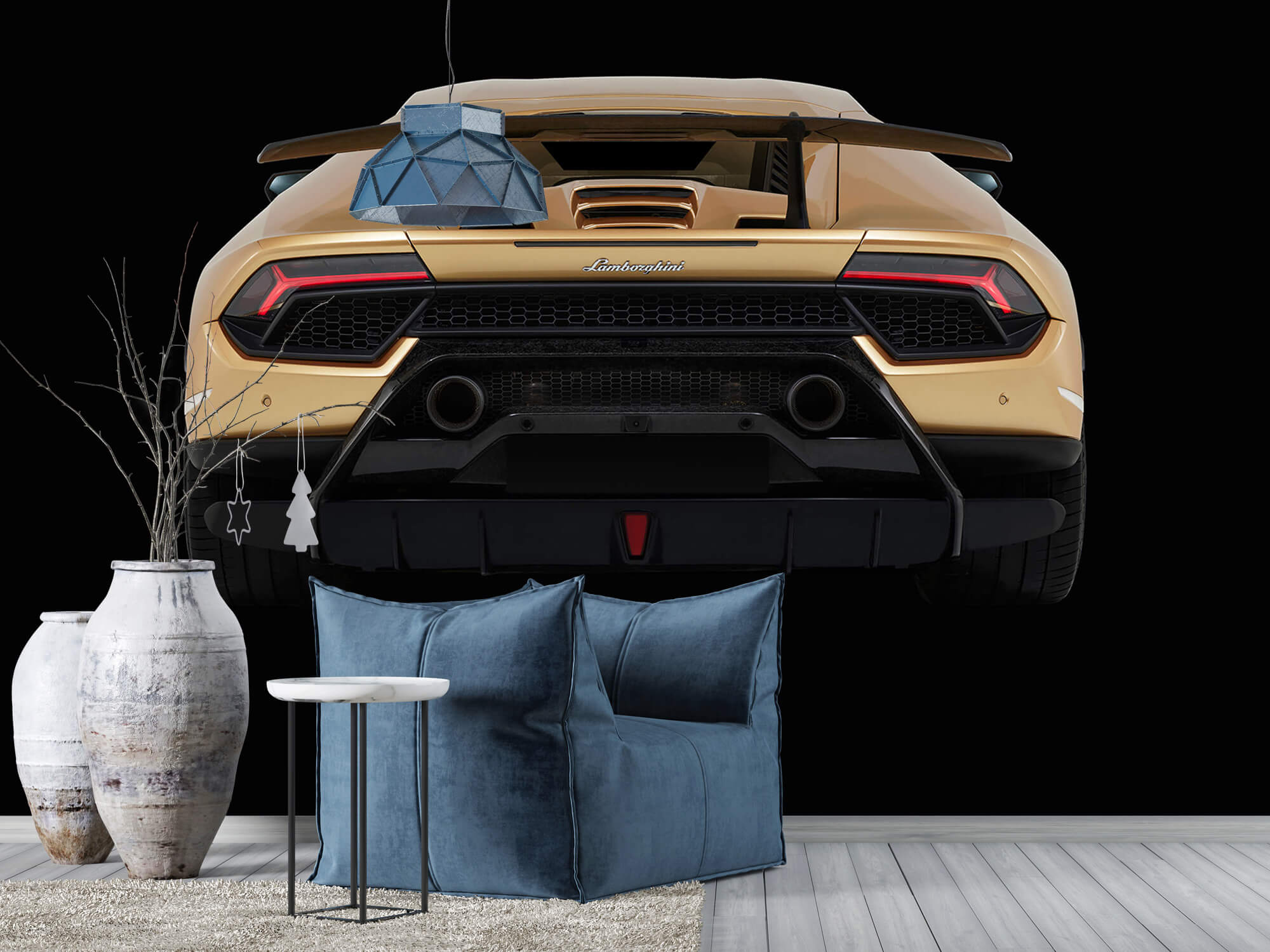 Empapelado Papel pintado con Lamborghini Huracán - vista trasera, negro - Habitación de adolescentes 8