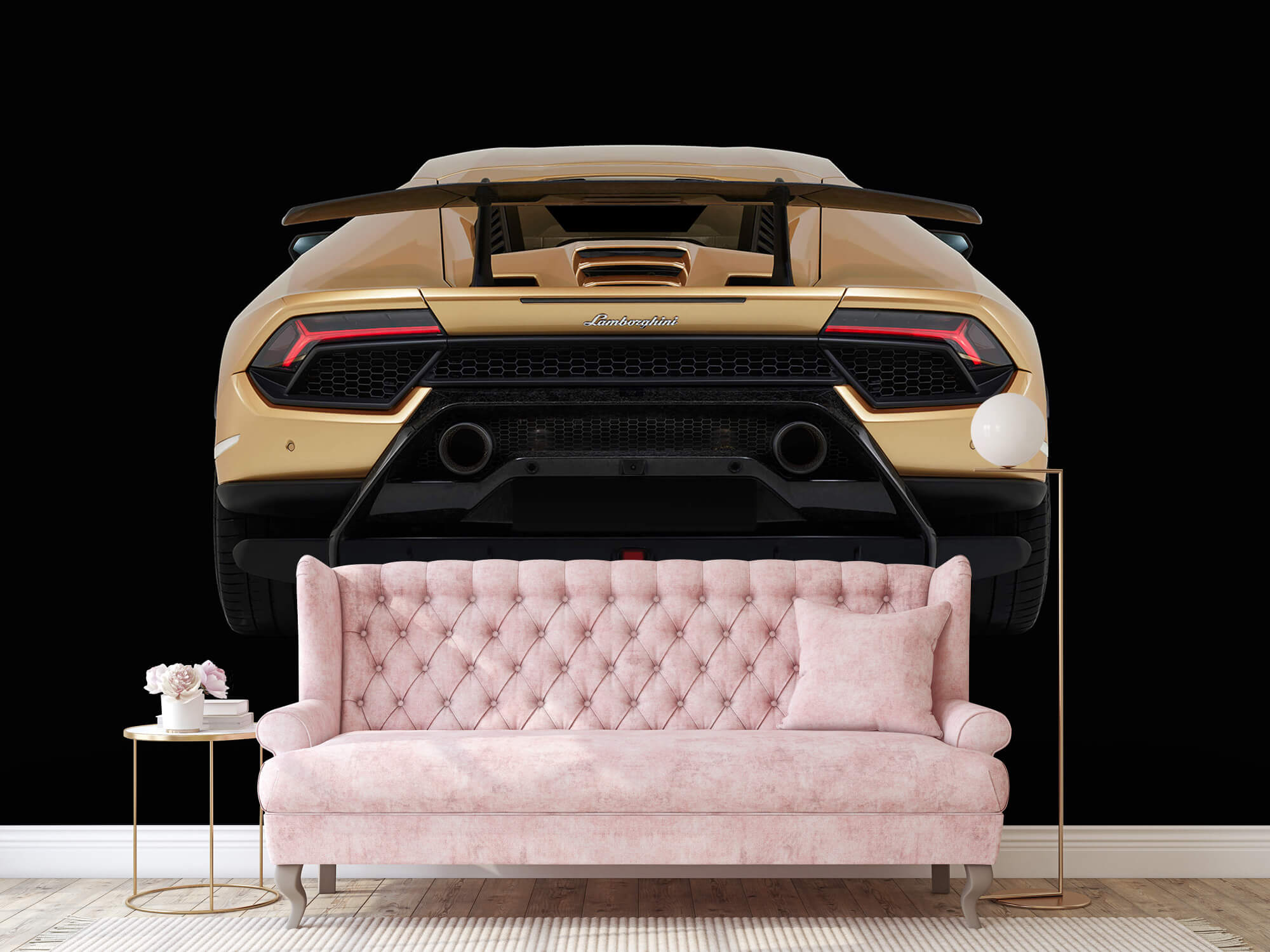Empapelado Papel pintado con Lamborghini Huracán - vista trasera, negro - Habitación de adolescentes 13