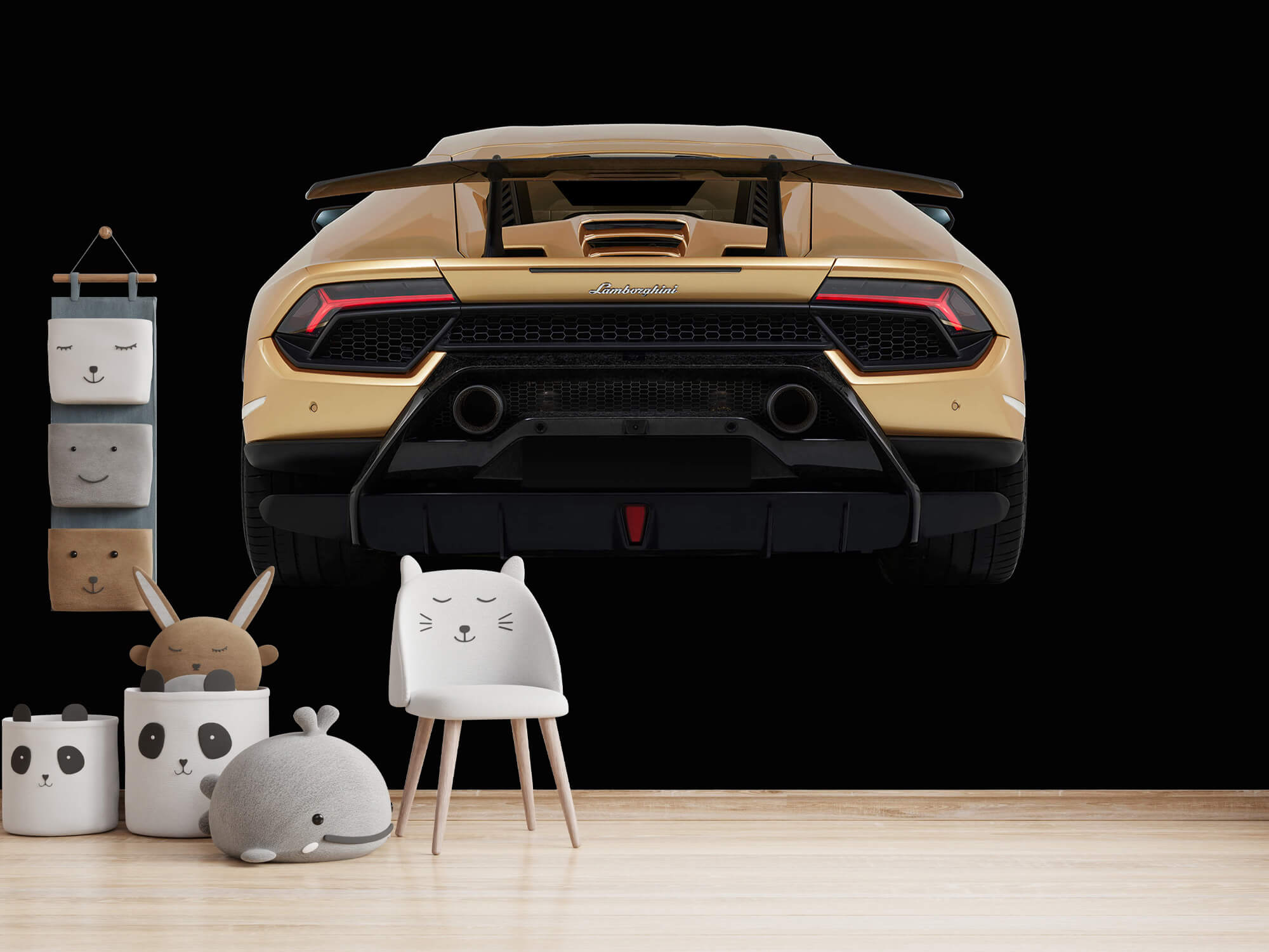 Empapelado Papel pintado con Lamborghini Huracán - vista trasera, negro - Habitación de adolescentes 14