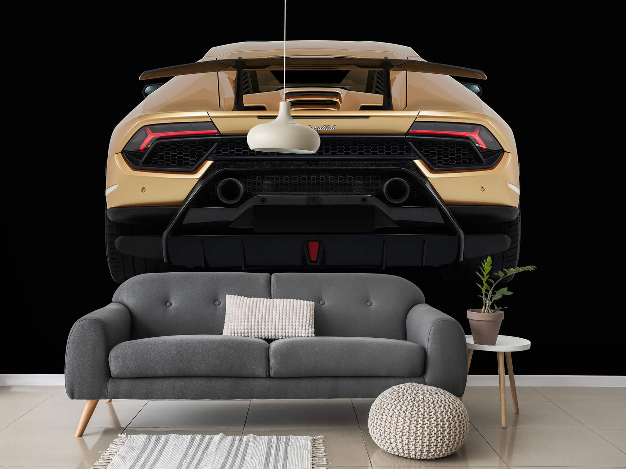 Empapelado Papel pintado con Lamborghini Huracán - vista trasera, negro - Habitación de adolescentes 15