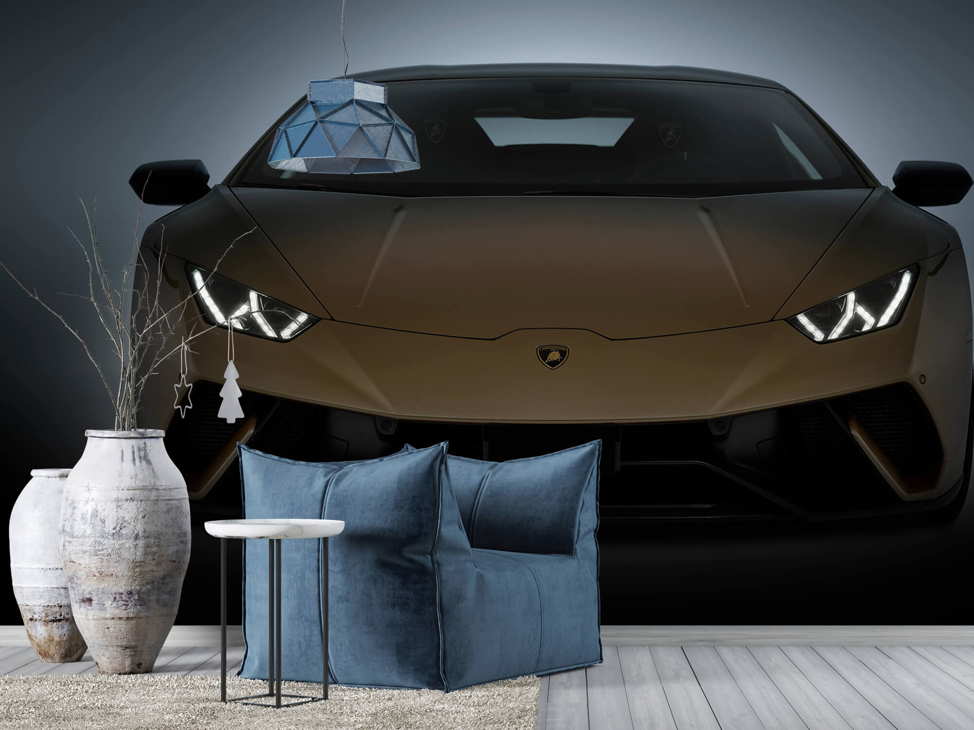 Empapelado Papel pintado con Lamborghini Huracán - parte delantera - Habitación de niño 4