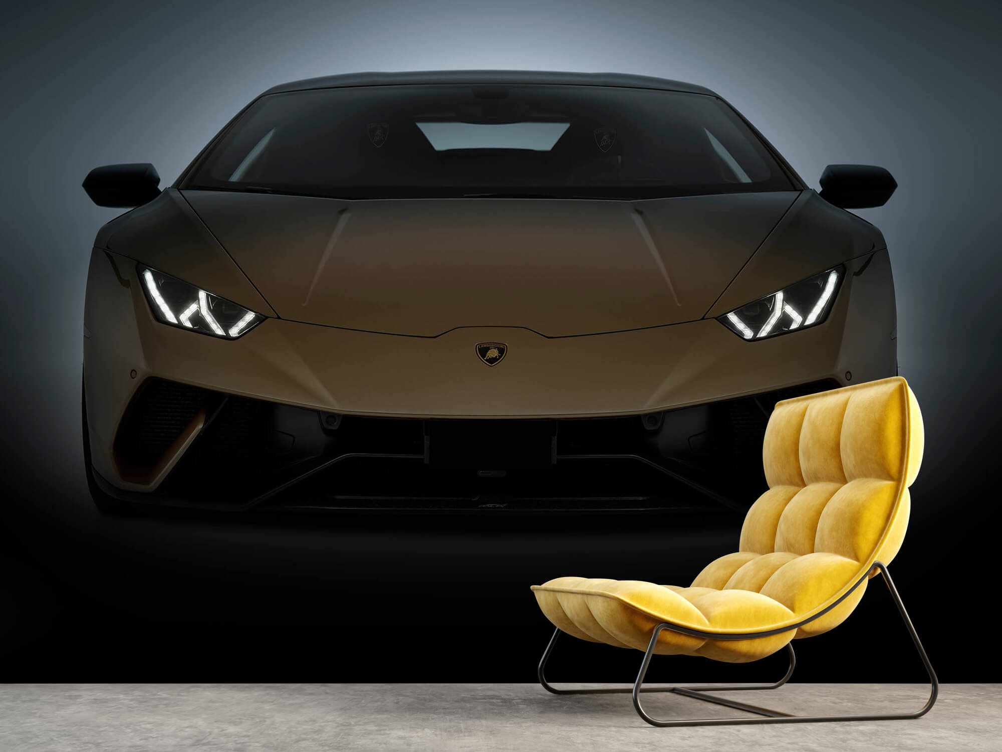 Empapelado Papel pintado con Lamborghini Huracán - parte delantera - Habitación de niño 6