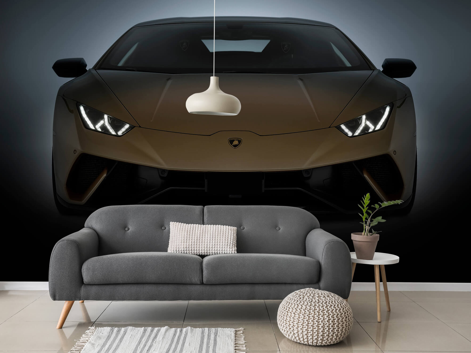 Empapelado Papel pintado con Lamborghini Huracán - parte delantera - Habitación de niño 14