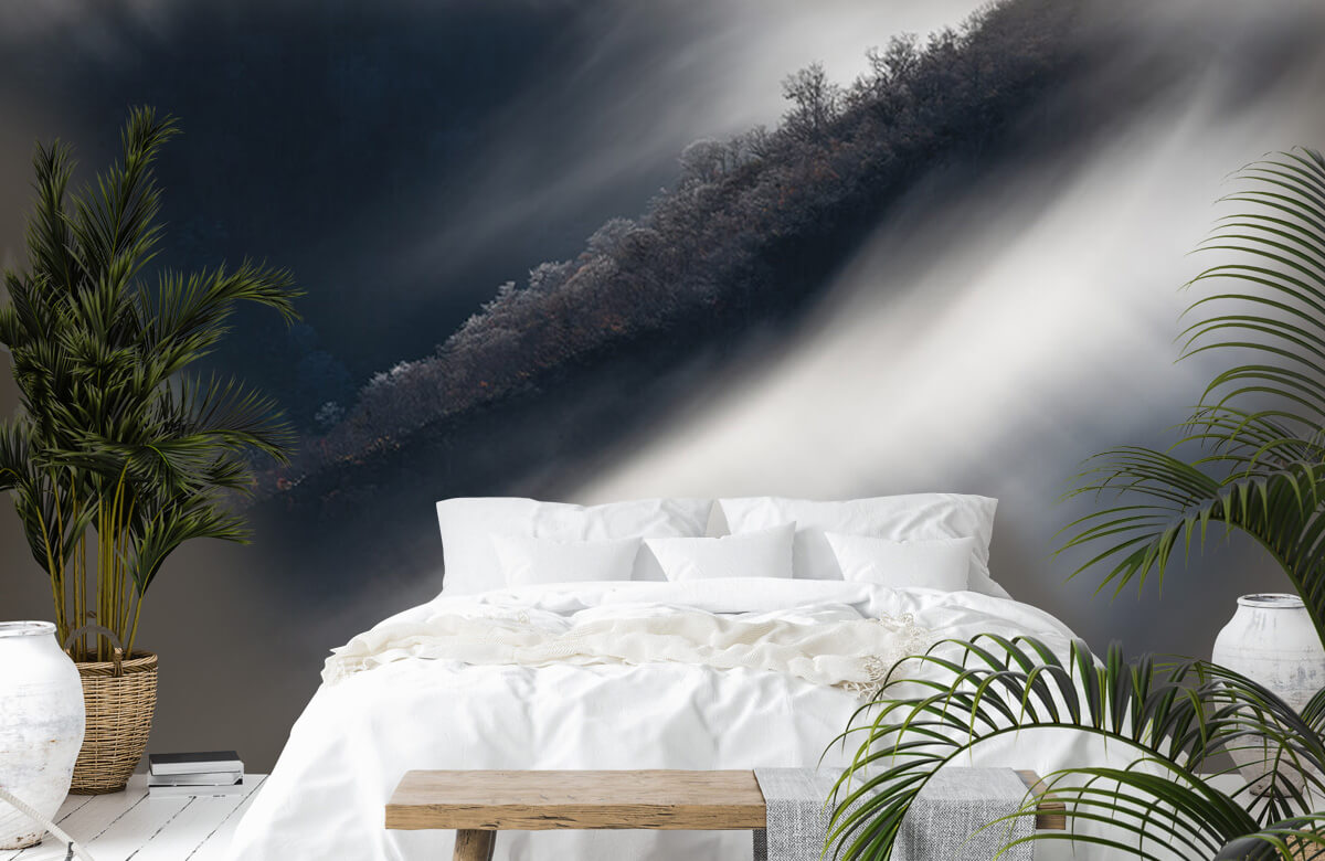  Papel pintado con Nubes de cascada y escarcha - Habitación 5