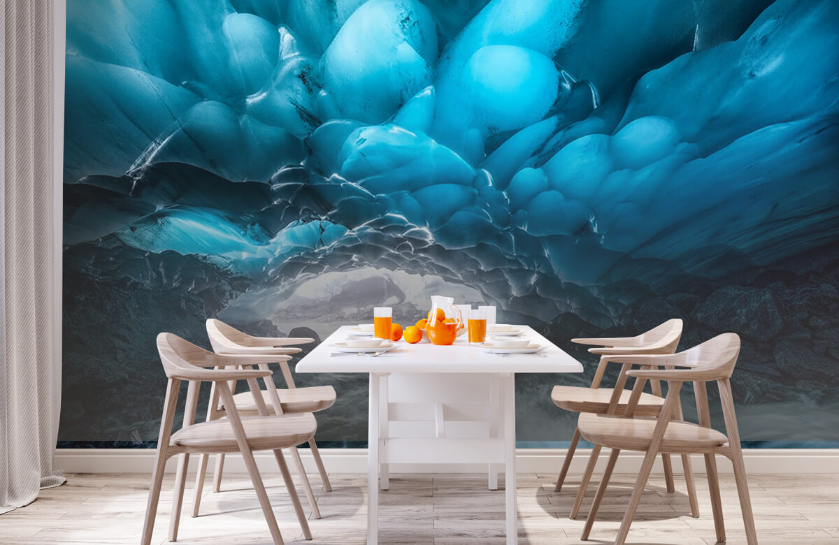  Papel pintado con Dos cuevas de hielo - Salón 4