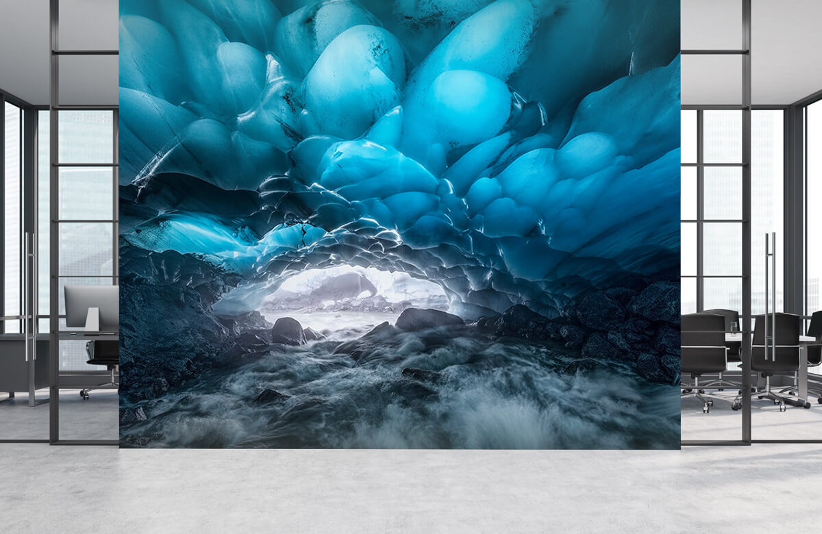  Papel pintado con Dos cuevas de hielo - Salón 8