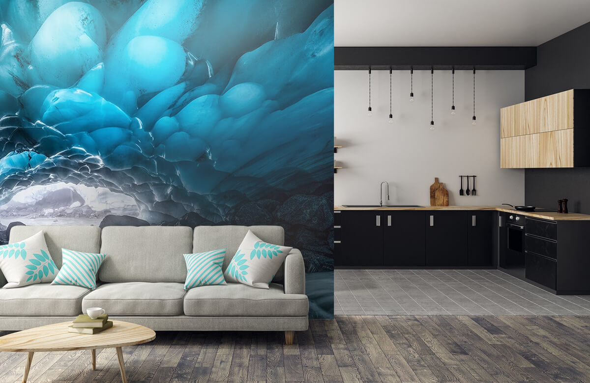  Papel pintado con Dos cuevas de hielo - Salón 9