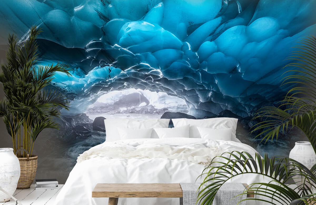  Papel pintado con Dos cuevas de hielo - Salón 7