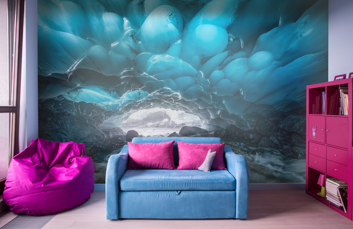 Papel pintado con Dos cuevas de hielo - Salón 3
