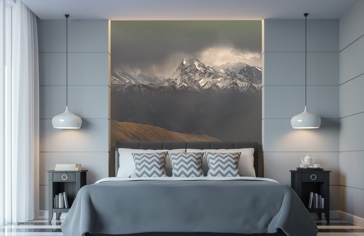  Papel pintado con Pico de la Montaña de la Nieve - Salón 6