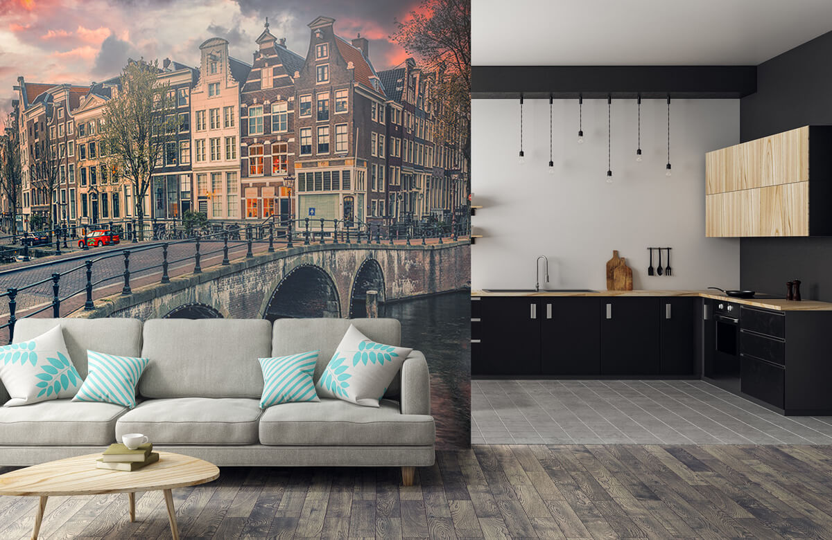  Papel pintado con Canal de Ámsterdam - Salón 10
