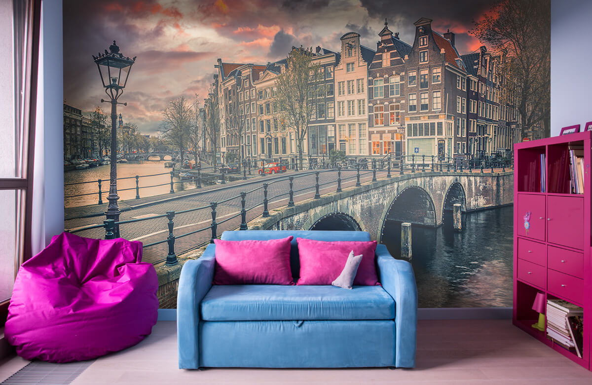  Papel pintado con Canal de Ámsterdam - Salón 9