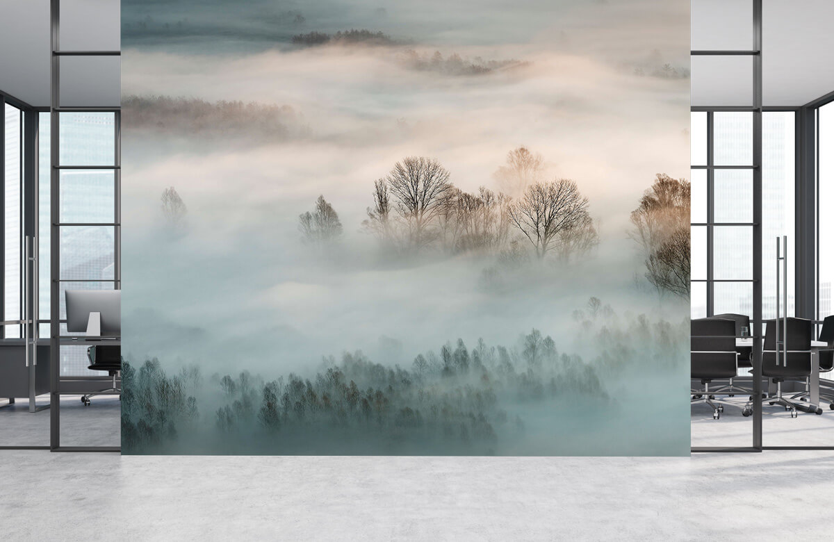 Landschap Papel pintado con Niebla invernal - Habitación 6