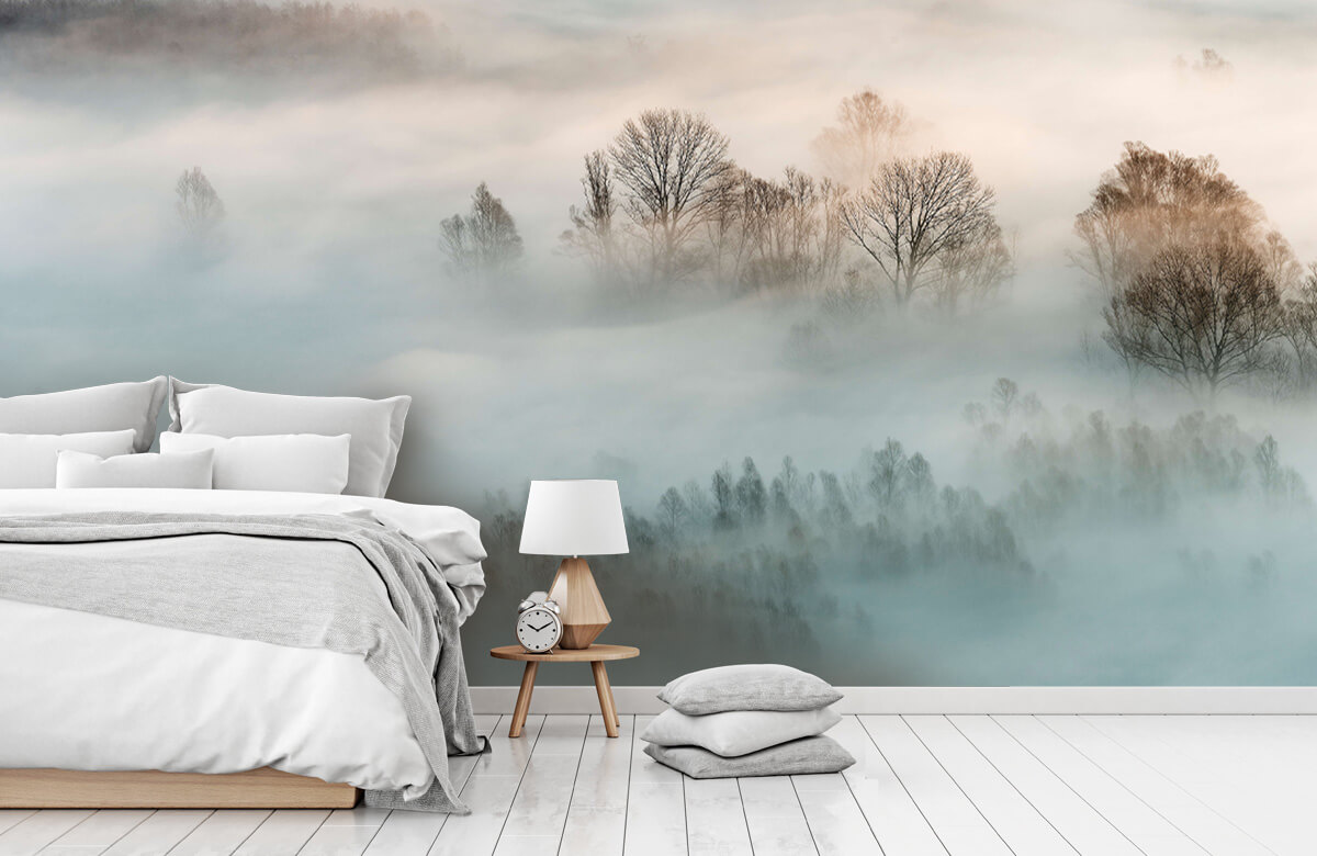 Landschap Papel pintado con Niebla invernal - Habitación 8