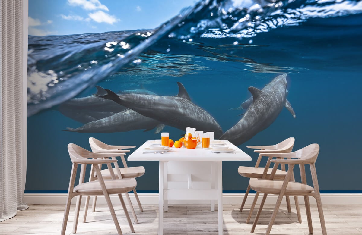 Underwater Papel pintado con Delfines - Habitación de los niños 2